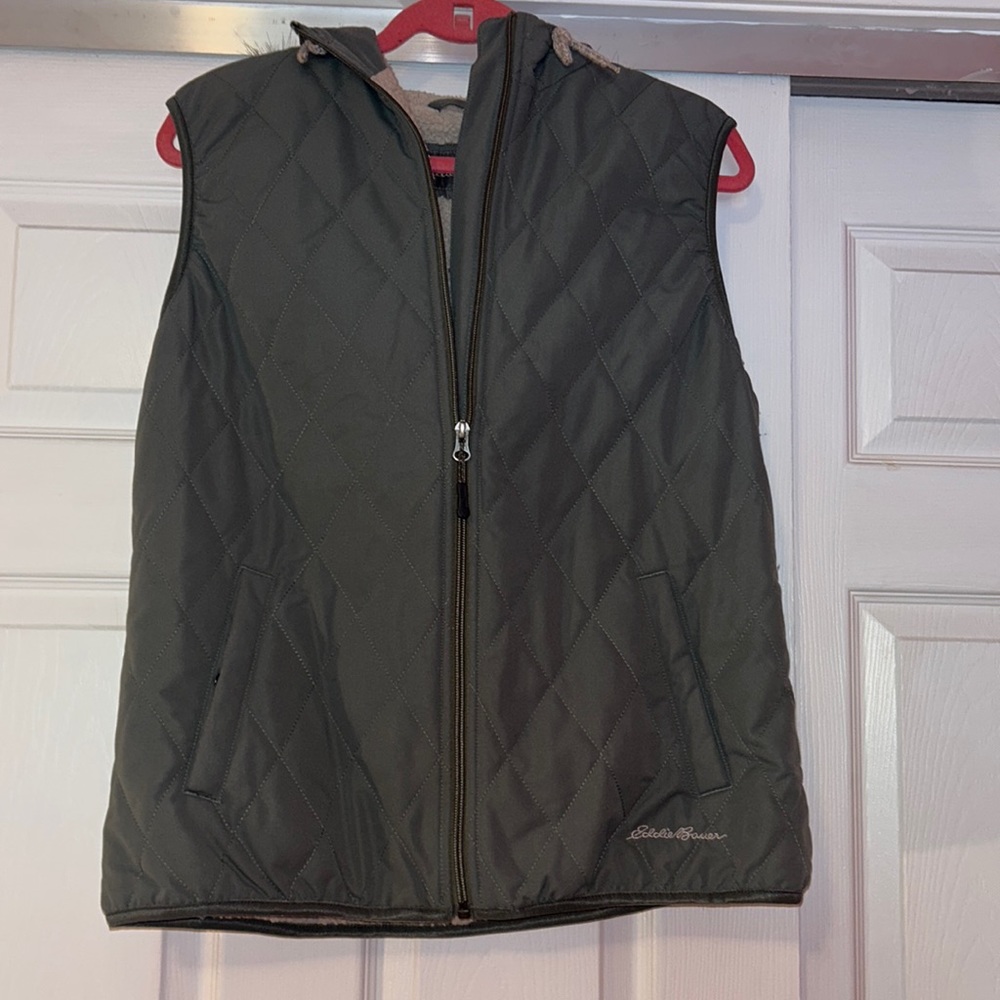 Quilted Sherpa lined vest